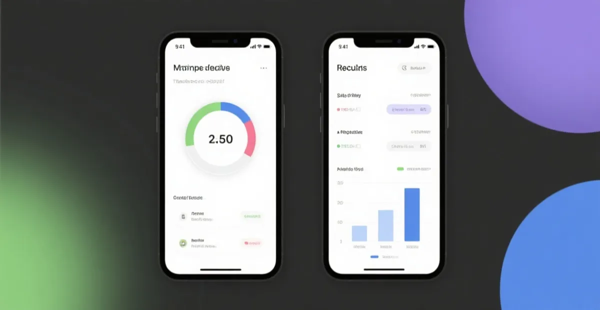 移动端开奖与走势界面示意